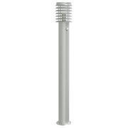 Lampada da terra per esterni con sensore acciaio inox argento Argento 02_0042525