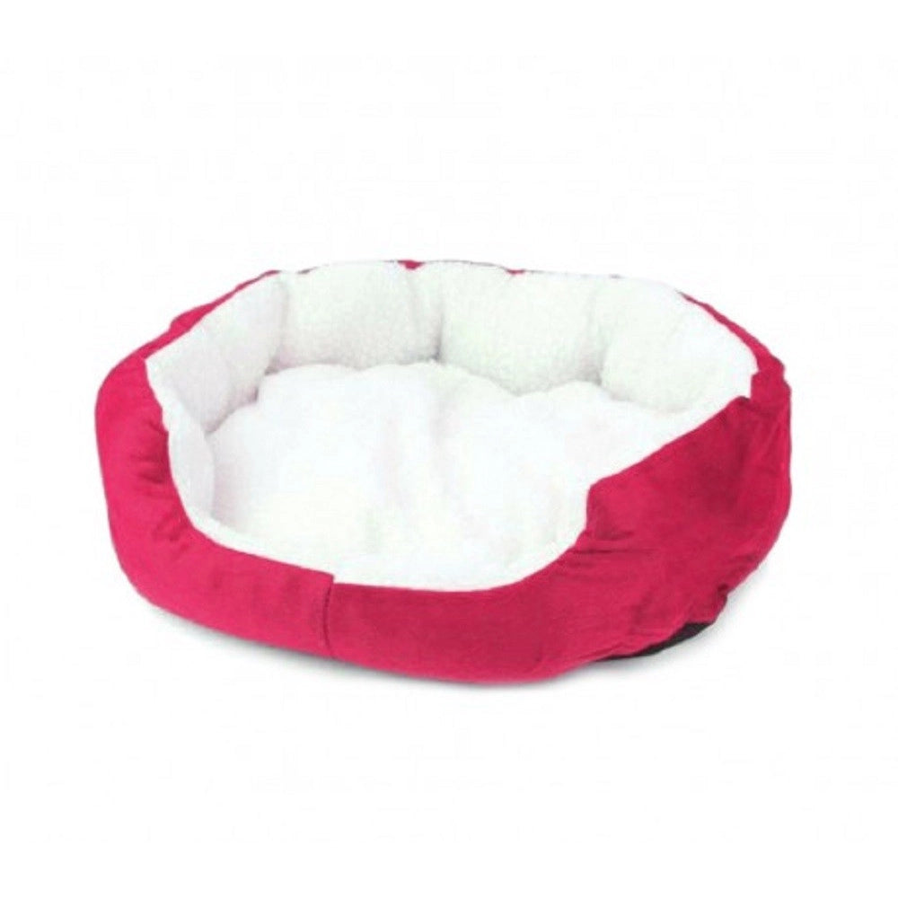 Trade Shop - Cuccia Morbida Per Cani E Gatti Inverno Caldo In Pile 42x30x15cm Con Cuscino -