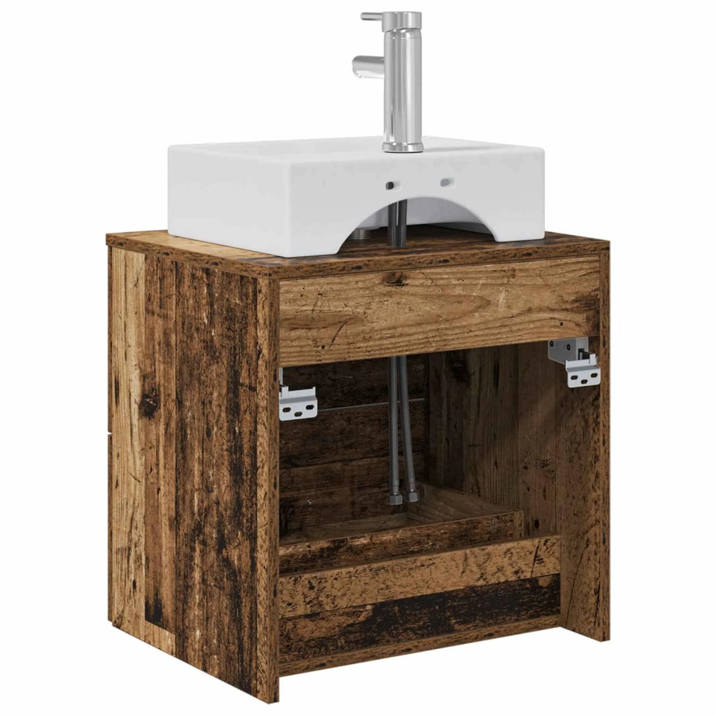 Mobile Lavabo da Parete Legno antico 49,5 x 41 x 62,5 cm 890284