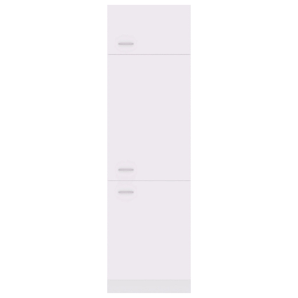Mobile per Frigo “Lyon” Bianco 60x57x207 cm Legno Multistrato 802538
