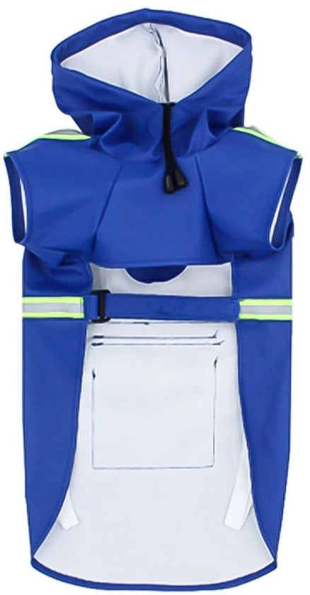 Reggiserviette per Cani Riflettente - Impermeabile Reggiserviette per Cani - Reggiserviette per Cani Adattabile - Strisce Riflettenti - Adatto per Cani Piccoli/Medios - Materiale PU di Alta Qualità - Reggiserviette per Cani