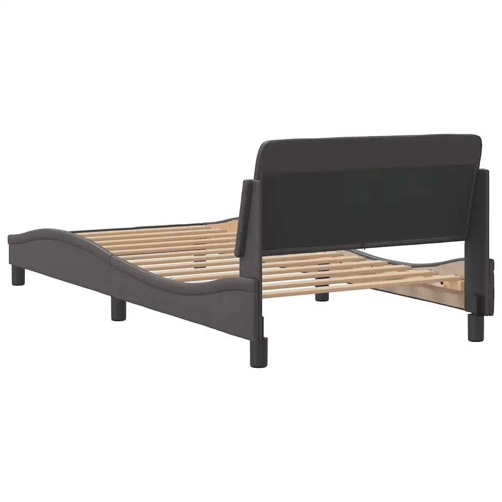 Giroletto-Struttura Letto Dover Crema 100x200 cm in Similpelle