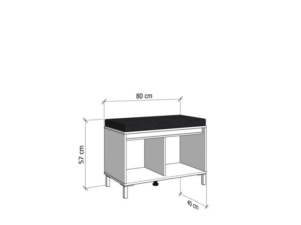 Varmo, Mobile da Ingresso un Ripiano, 80x40x57h cm Marrone Rovere Nodi