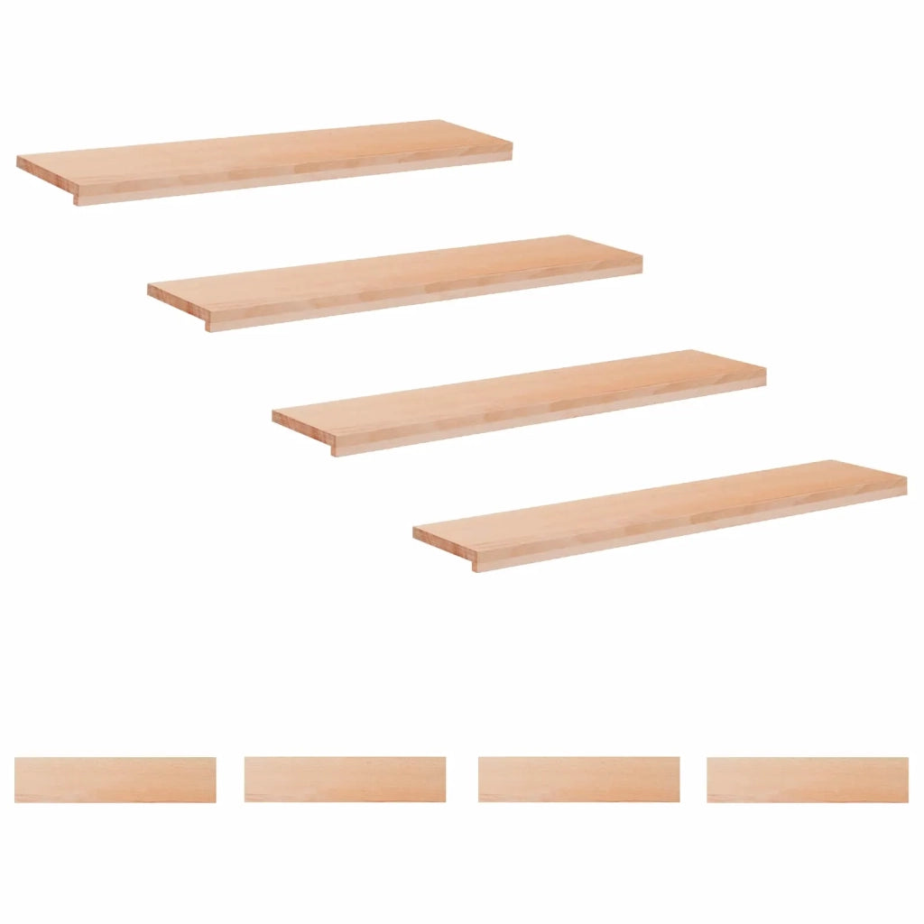 Tappeti per scale 8 pz 120 x 30 x 2 cm Naturale 3446267