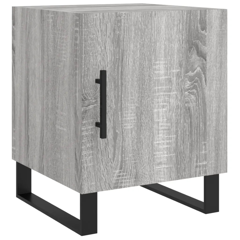 Comodini 2 pz Grigio Sonoma 40x40x50 cm in Legno Multistrato 827625