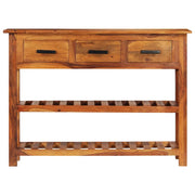 Credenza con 3 Cassetti 110x30x80 cm Legno Massello di Acacia 338032