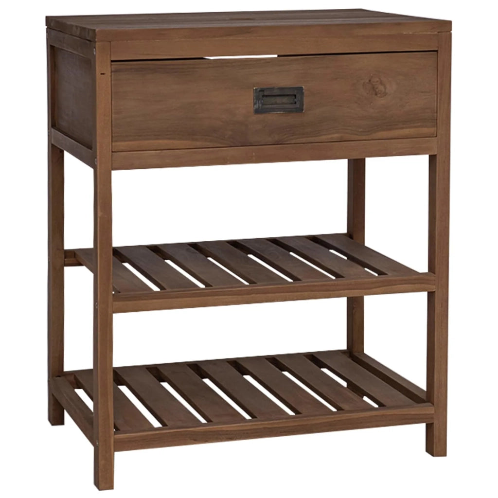 Mobile da Bagno Naturale 60 x 45 x 75 cm Legno di teak solido 42026907