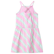 Abito da Bambina con Coulisse Senza Maniche Rosa 128 11172