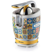Ariete 0413-0P Positano Spremiagrumi Elettrico con Leva 2 Coni Acciaio Inox 85W 0.6L Beccuccio Salvagoccia colore Giallo
