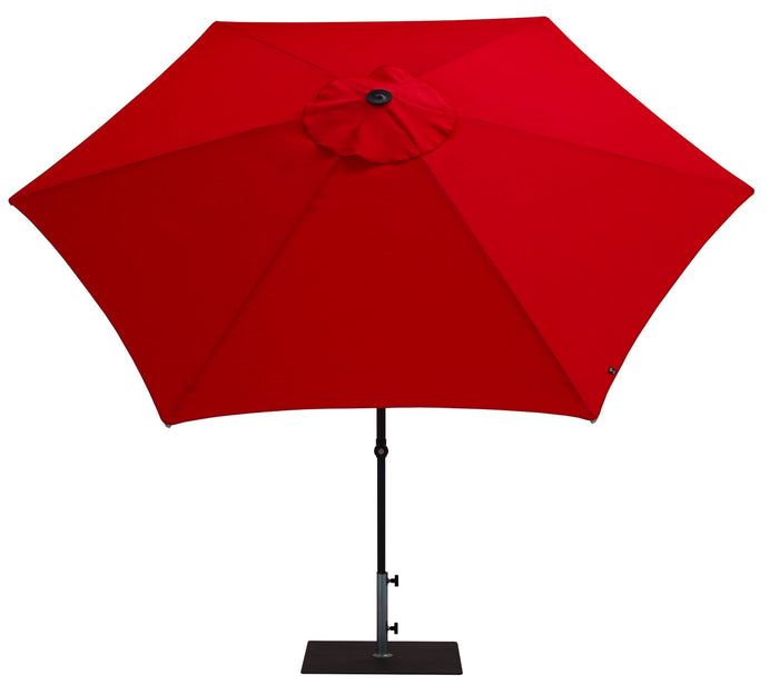 Ombrellone da Giardino Ø3 m Palo Ø38 mm in Alluminio Tessuto Poliestere Trend Rosso