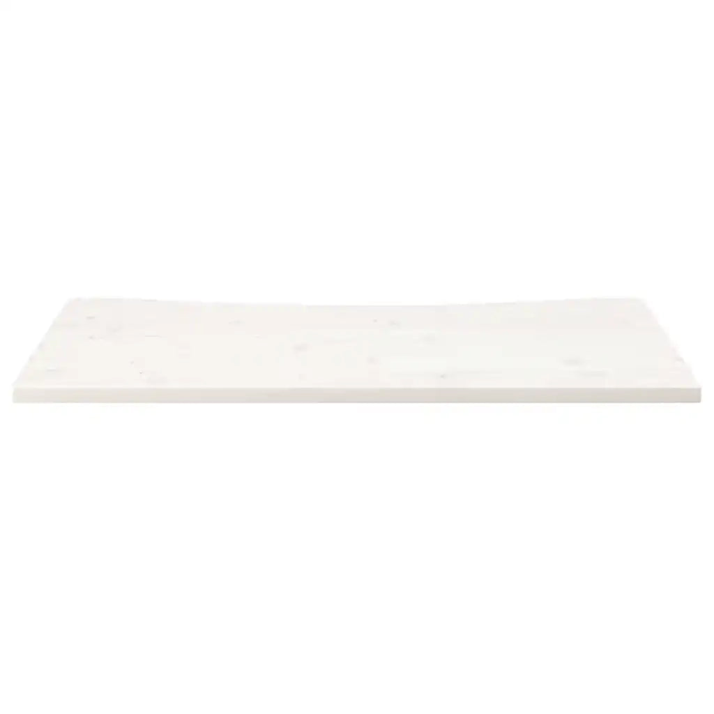 Piano Scrivania Bianco 110x60x2,5 cm in Legno Massello di Pino 824446