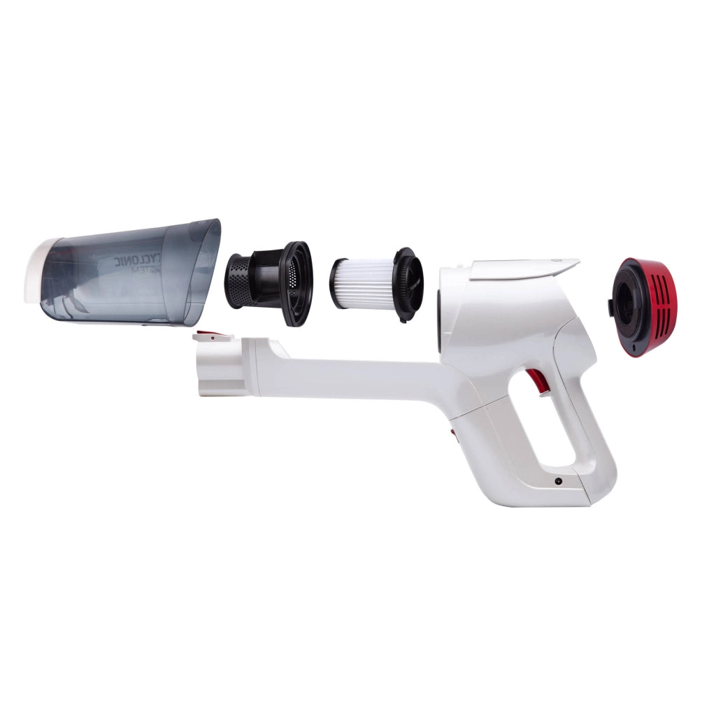 Aspirapolvere scopa elettrica ricaricabile senza fili, batteria litio 29.6V 135W, filtro HEPA doppia velocità 700ml - SOGO