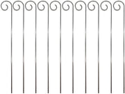 Etichette per piante resistenti alle intemperie - Palo metallico - Robusto/Inox - Struttura di supporto - 30 cm - Sostenibile - Etichette per piante