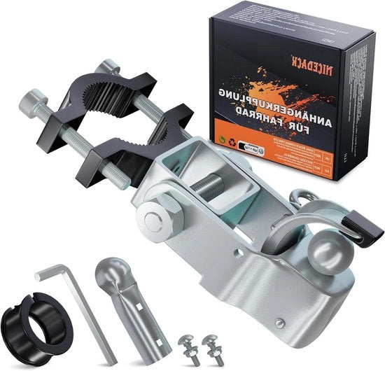 Fascia di traino per bicicletta - smerigliatore per rimorchio bicicletta - acciaio zincato