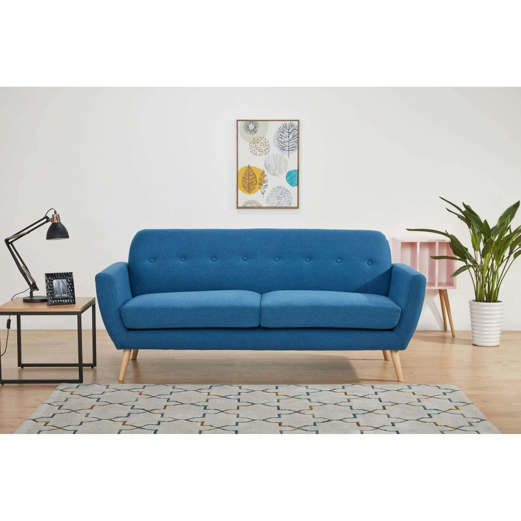 Divano tre posti Scandinavo in Tessuto cm 193x79x86 - SILENTE