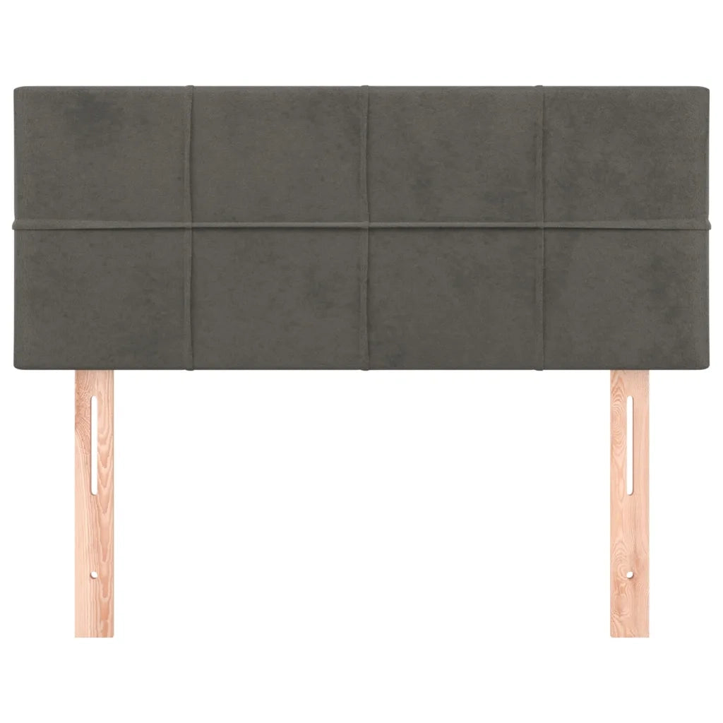 Testiera Grigio Scuro 100x5x78/88 cm in Velluto