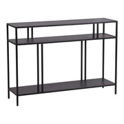 Tavolo consolle in metallo 78 x 110 x 30 cm nero 03_0008582