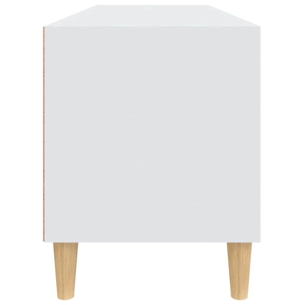 Mobile TV multimediale mensola TV credenza mobile TV sala da pranzo soggiorno camera da letto 100 x 34,5 x 44,5 cm legno ingegnerizzato bianco 02_0025469