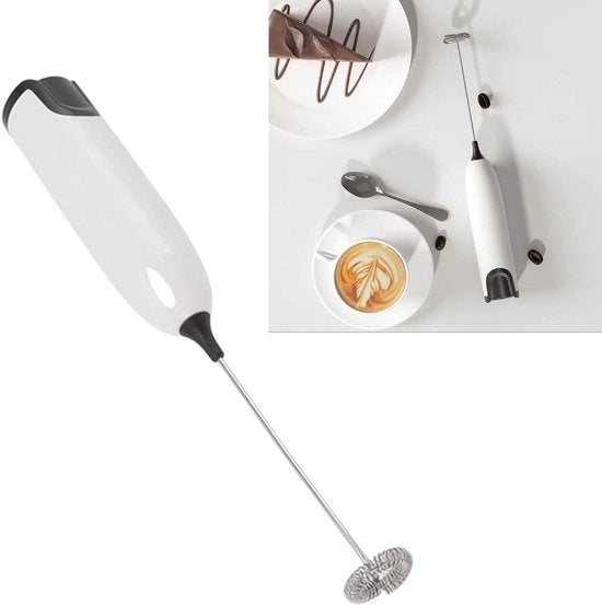 Manuale Elettro Aspiratore di Latte per Caffè Matcha Cappuccino Latte Mini Aspiratore - Aspiratore di Latte Automatico per Bevande Calde Cioccolata Calda