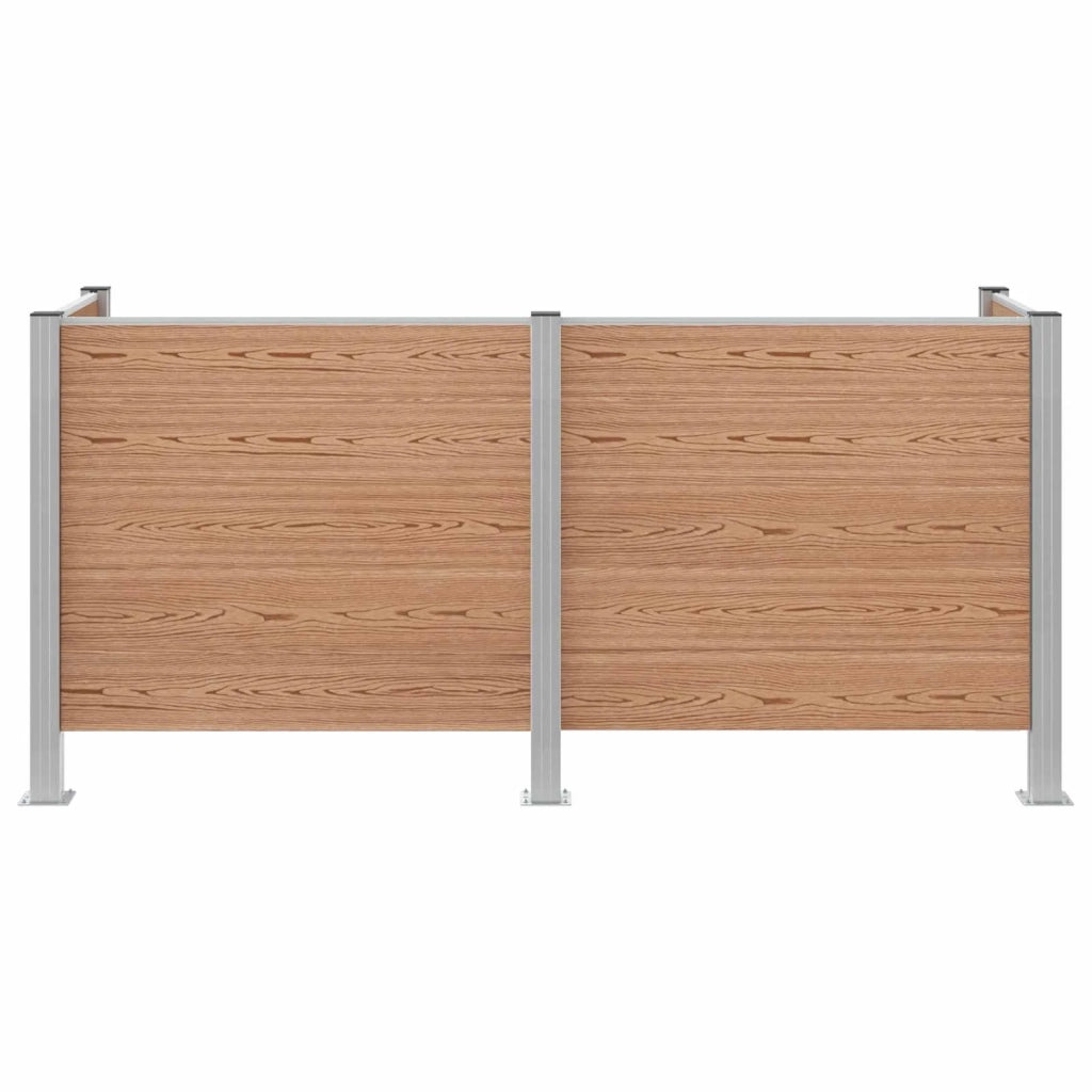 Recinzione Contenitore per Rifiuti Marrone 237 x 85 x 115 cm 3429266