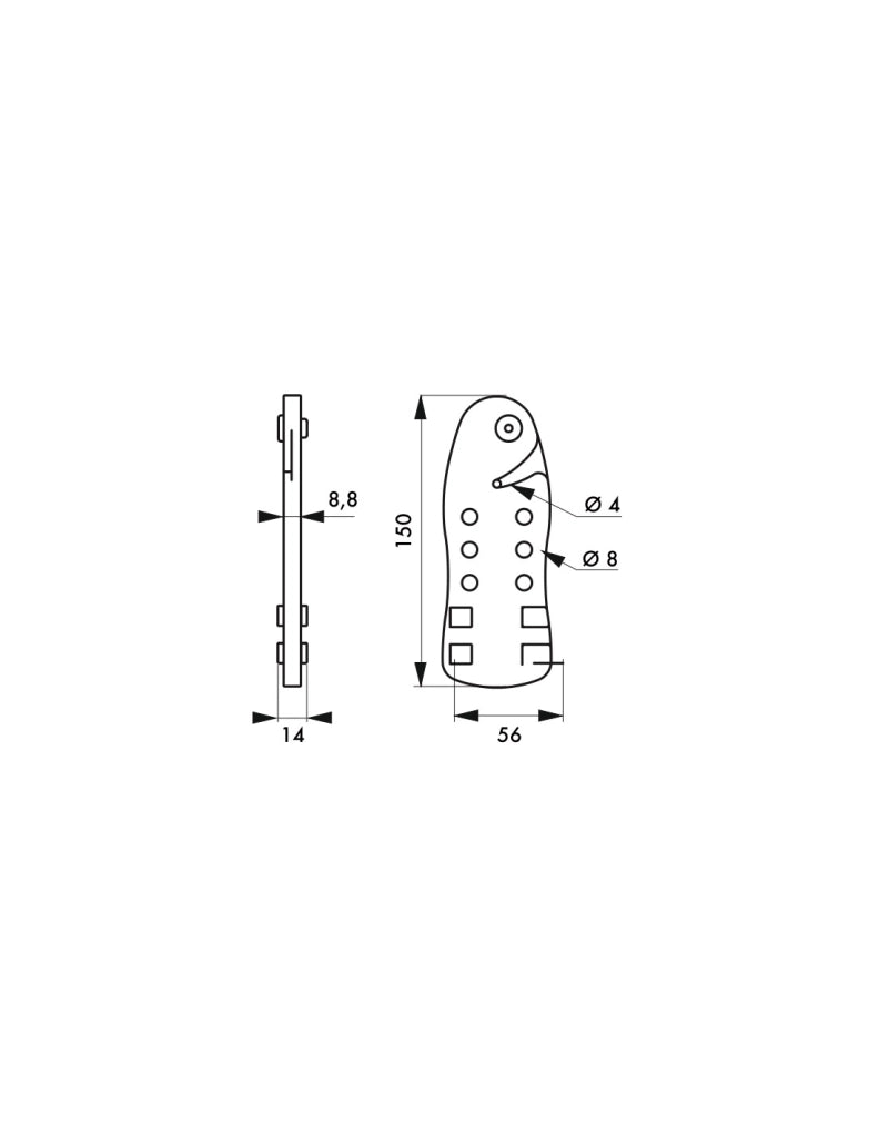 Cavo di blocco regolabile Ø 5 mm lunghezza 2,00 m, Lockout Tagout LOTO - THIRARD