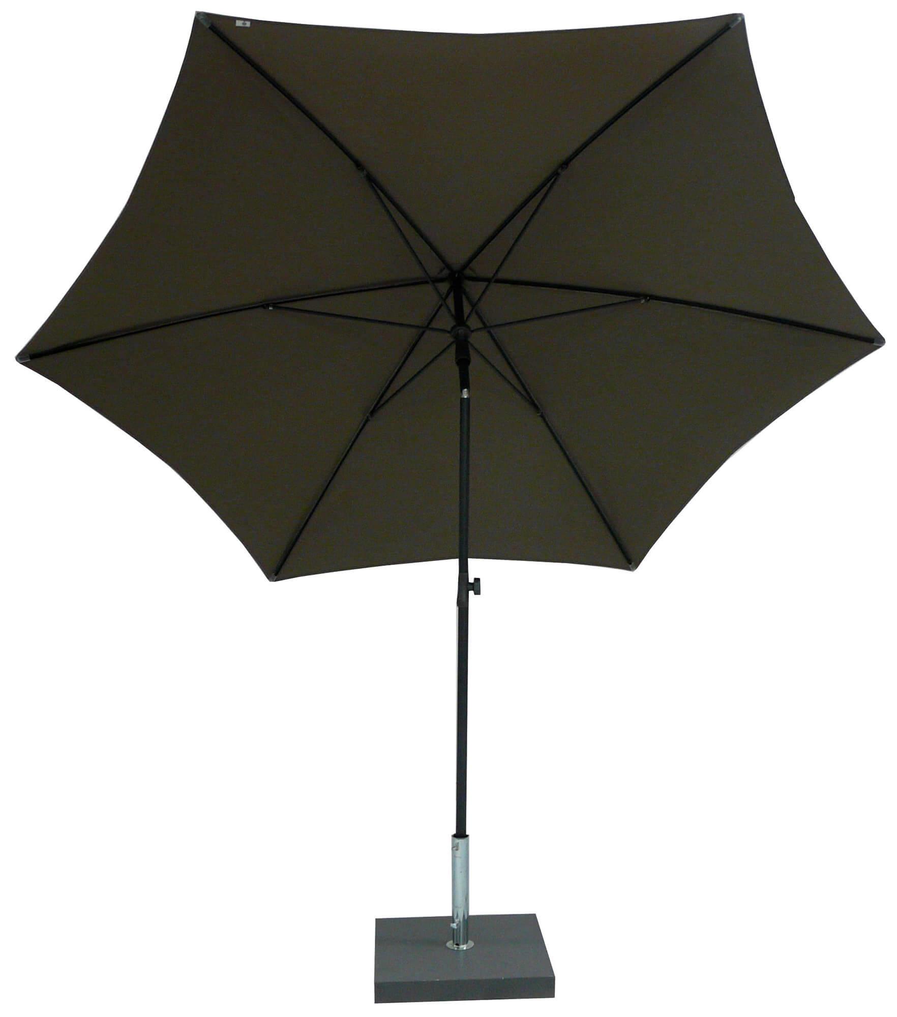 Ombrellone da Giardino Ø 2,5 m Palo Ø27 mm in Acciaio Maffei Kronos Tortora