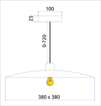Lampada APP1289-1CP Black