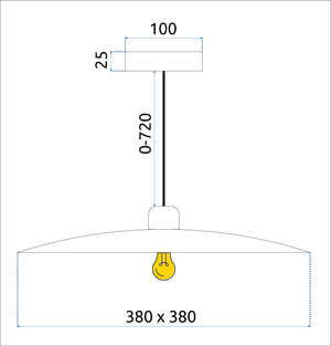 Lampada APP1289-1CP Black