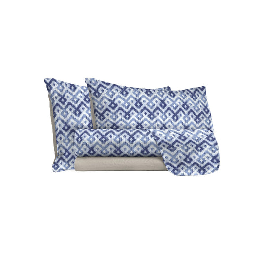 Set Lenzuola Singolo con Stampa Sopra Sotto e Federe Rombi