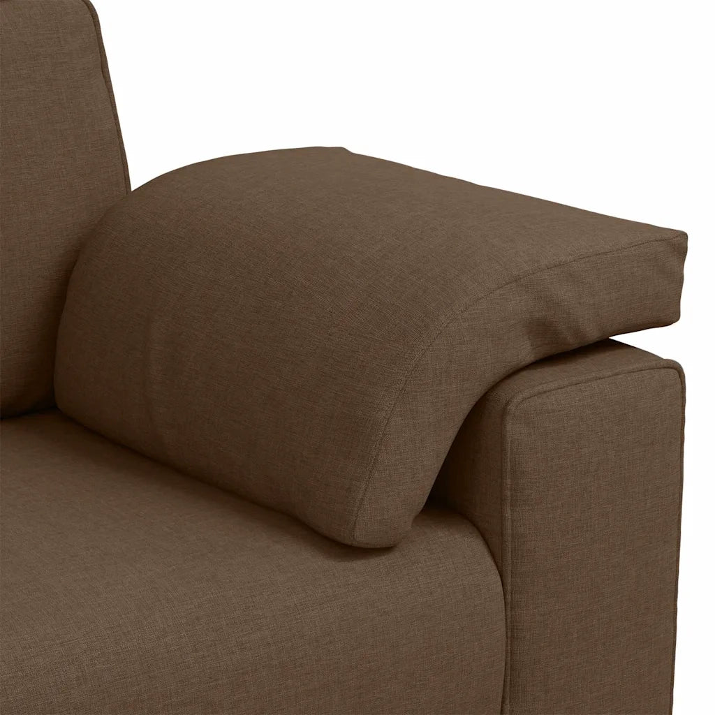 Divano a due posti Marrone 160 cm Tessuto 4105221