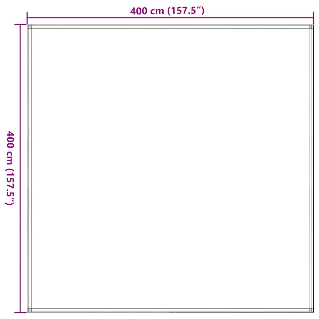 Tappeto da Tenda Verde Chiaro 400x400 cm HDPE 4002283