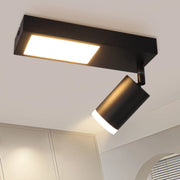 ZMH Faretto da soffitto 1 fiamma 10W GU10 nero plafoniera 3000K camera da letto