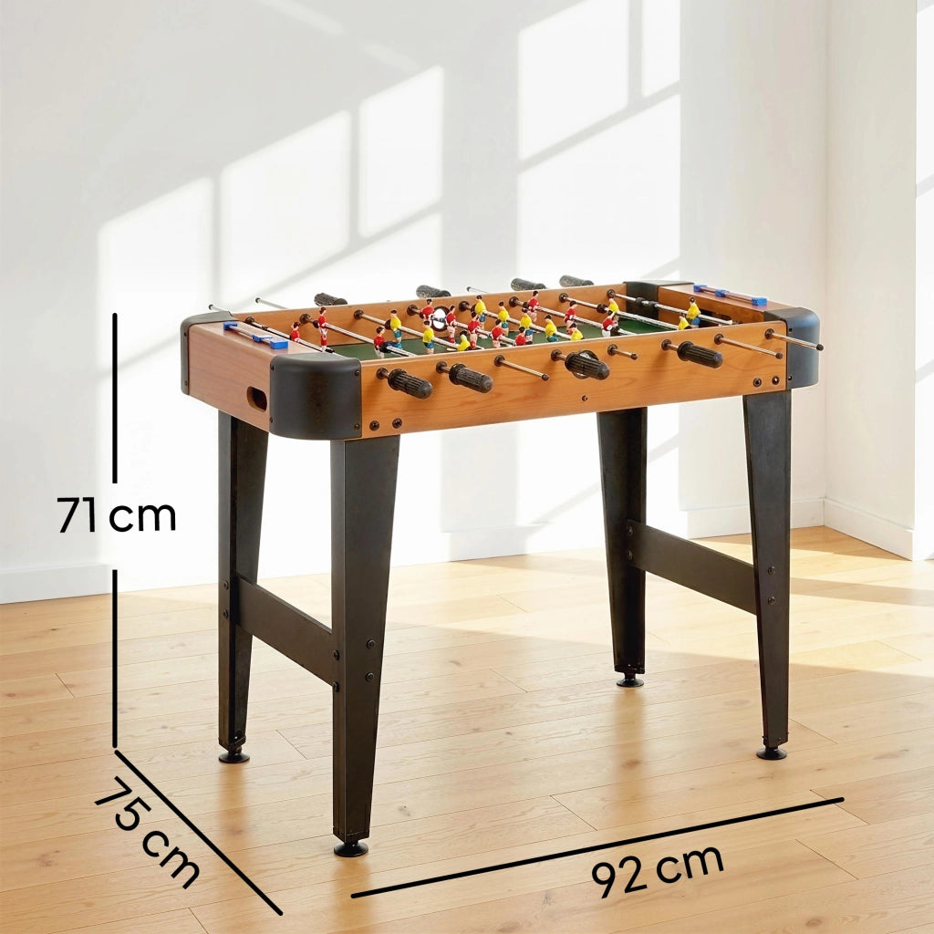 Calcio balilla 92 cm ¨C zephmum ¨C 22 giocatori, 2 palline, contatori manuali, marrone