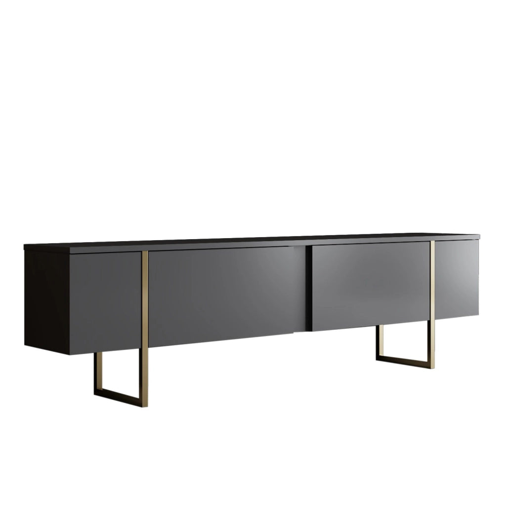Porta TV in legno "Luxe" - 180 x 30 x 50 cm - Oro