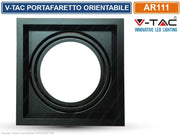 V-TAC VT-7221 PORTAFARETTO ORIENTABILE DA INCASSO PER LAMPADINE AR111 - SKU 3581