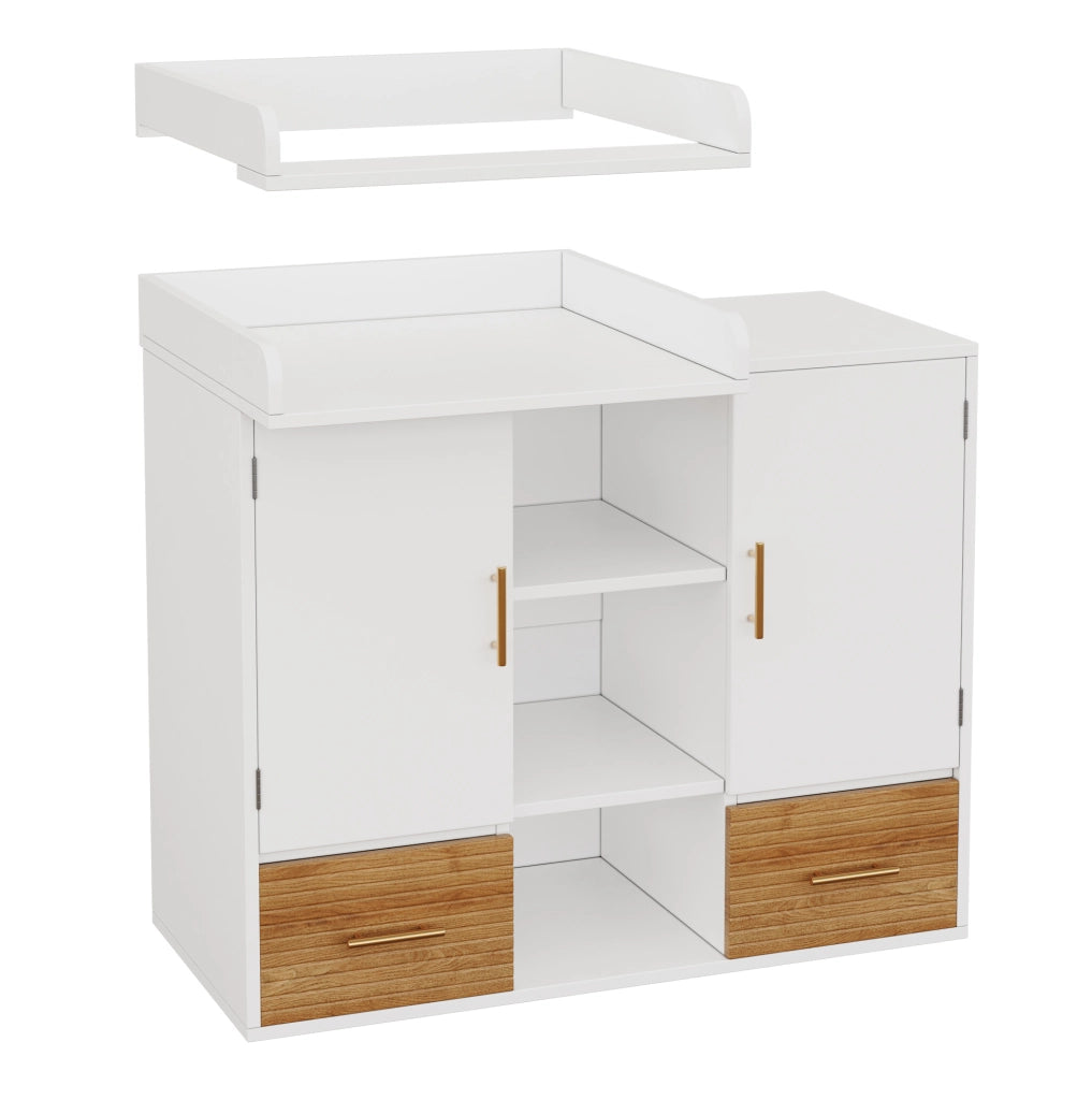 Set cameretta neonato con fasciatoio e lettino regolabile