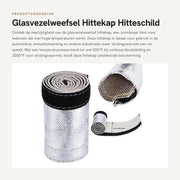 Scheda termica resistente al calore - Alimentata - Gealuminizzata - Adatta per diametri 1/2in-3in - Resistente a 500°F/2000°F - Facile da applicare con cinta adesiva