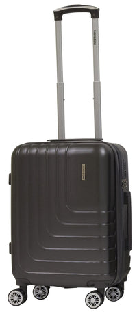 Trolley Valigia Bagaglio a Mano Rigida in ABS 4 Ruote TSA Ravizzoni Titanio Grigio