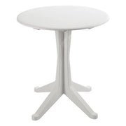Tavolo da Giardino Balcone in Resina Levante Bianco Tondo 70 cm Progarden