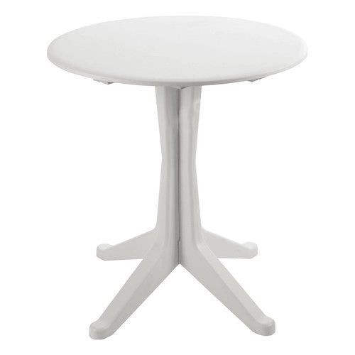 Tavolo da Giardino Balcone in Resina Levante Bianco Tondo 70 cm Progarden