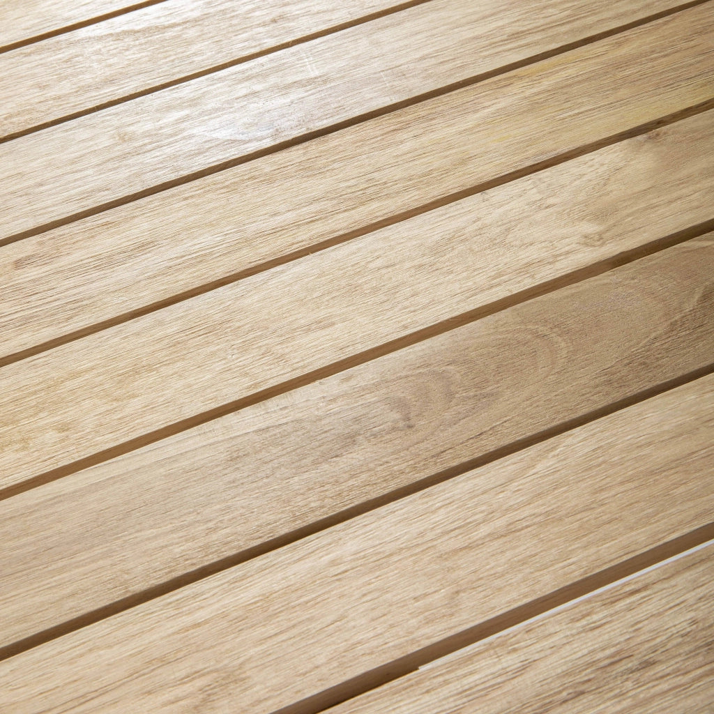 Oviala - Tavolo da terrazza pieghevole e 2 sedie in alluminio e legno