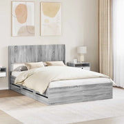 Struttura del letto con stoccaggio e testata Grigio Sonoma 3414304