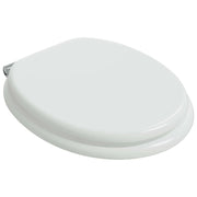 Sedile per toilette con chiusura morbida Bianco 44 x 38 cm CFW2264923