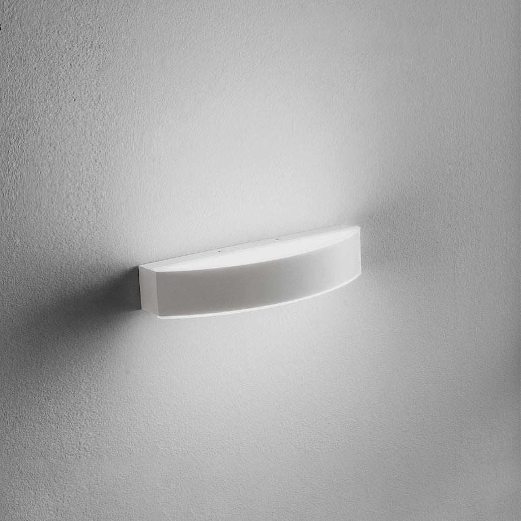 Lampada a parete GAP500C 16W 1664lm 3000K IP20 in alluminio bianco satinato - Gealuce - Applique LED biemissione moderno