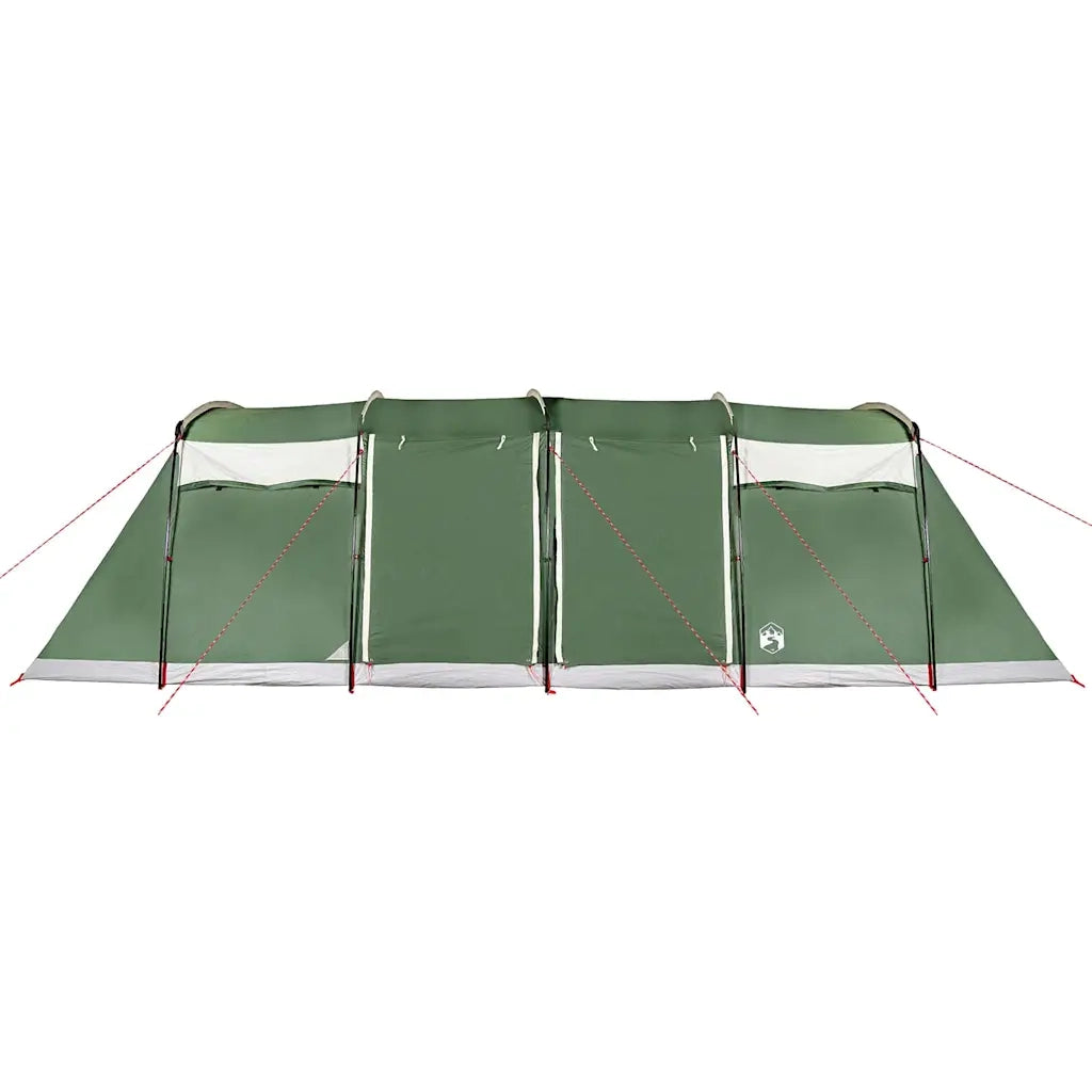 Tenda Familiare a Tunnel per 10 Persone Verde Impermeabile