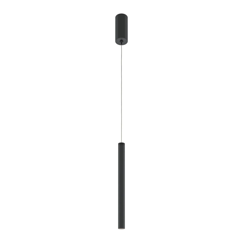 Maytoni Lampadario moderno Pro Base 1 luce LED integrato nero metallo