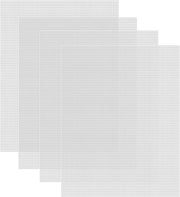 Quattro telai in plastica per telaio da bordo, 10,2 x 13,5 pollici, rete in plastica, rete per telaio, occhielli per telaio da bordo, filo acrilico per ricamo, progetti di ricamo e di maglia e creazione di distributore.