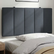 Coussin de tête de lit Hanko gris foncé 100 cm velours