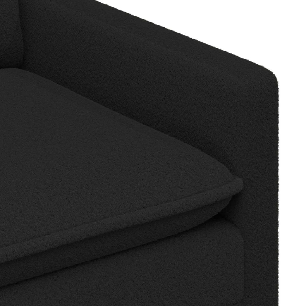 Set di divani 2 pz Nero Tessuto 3417081