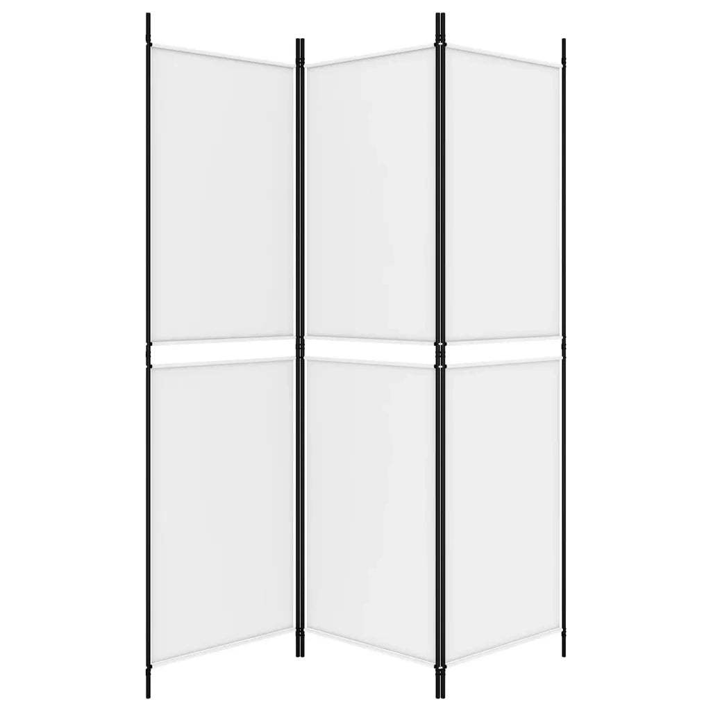 Divisorio a 3 Pannelli bianco 150x180 cm in Tessuto